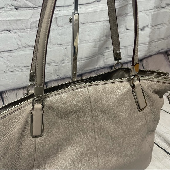 Coach Kelsey Pebbled Leather Crossbody Satchel F34494 - Picture 7 of 12